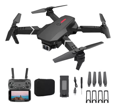 Drone E88 Wifi Doble Cámara 3 Baterías Control Remoto + App
